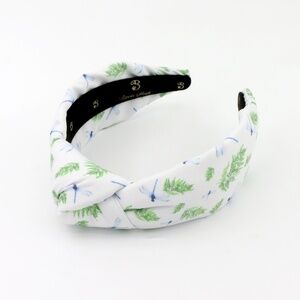 151. The Dragonfly & Ferns Topknot Headband